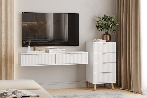 Гостиная Дакота композиция 2 меренга, белый