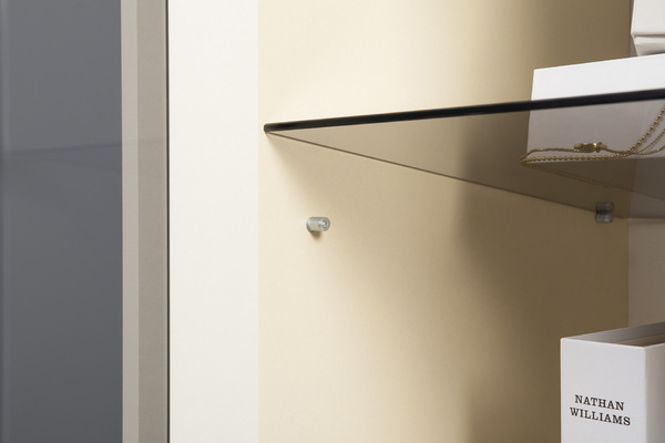 Гостиная Марион композиция 1 слоновая кость С341 PE, слоновая кость 6898 ПВХ, белый PE шагрень (собирается на любую сторону)