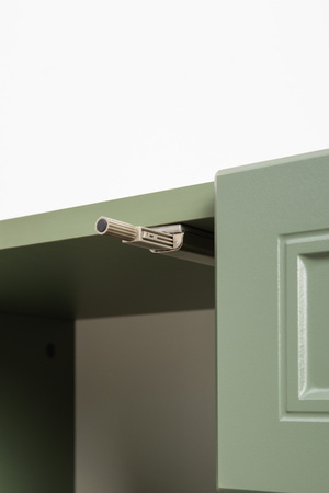 Тумба Марион 16.167 дымчатый зеленый K521, олива шагрень AG 1050 ПВХ, белый PE шагрень