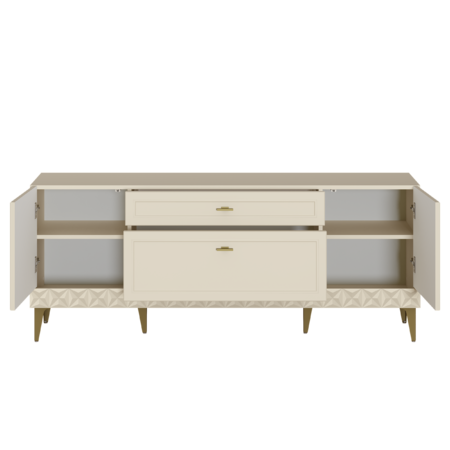 Тумба Марион 16.167 слоновая кость С341 PE, слоновая кость 6898 ПВХ, белый PE шагрень